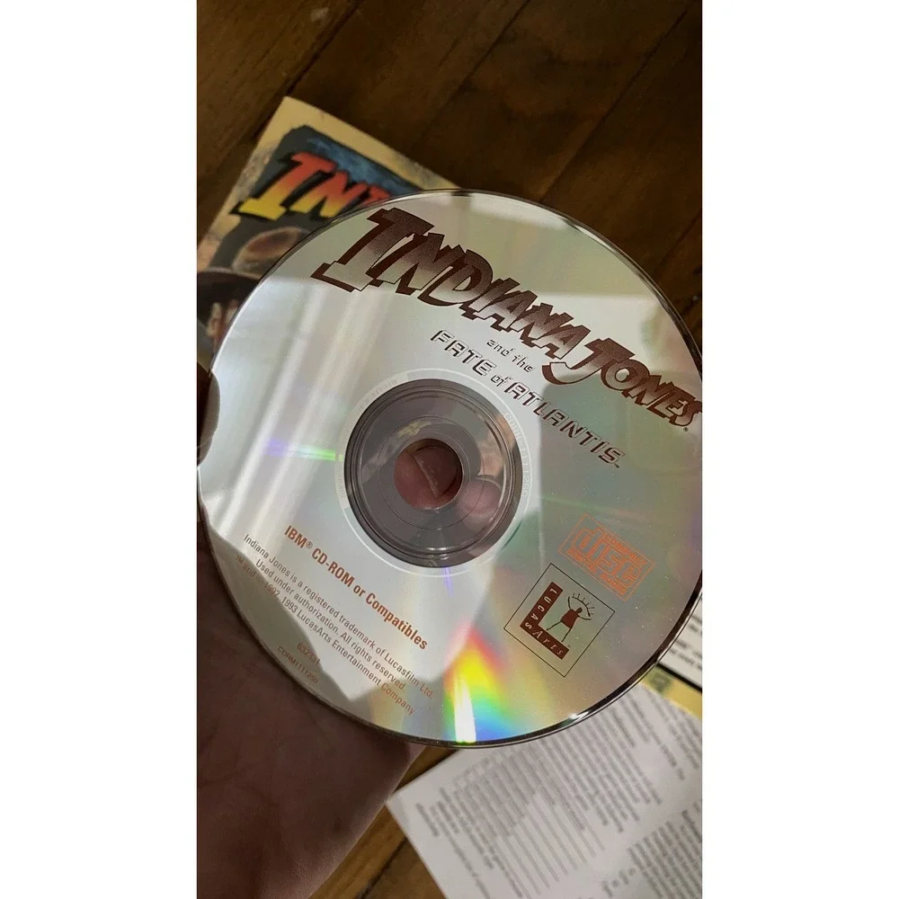 Indiana Jones and the Fate of Atlantis (IBM PC 1992) CD-ROM Hint Book Reference